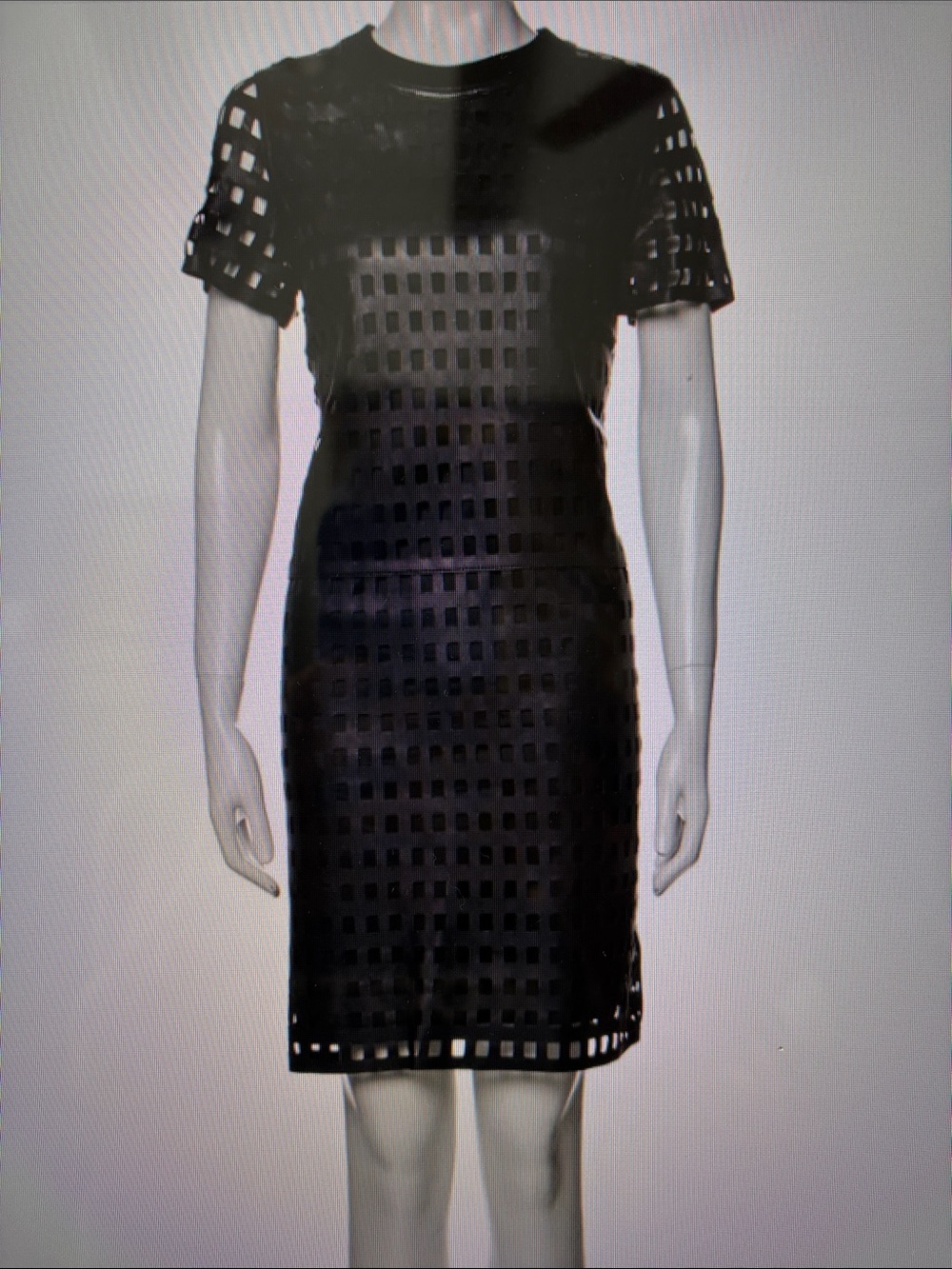 Escada Sport Lamb Leather Knee Length Dress